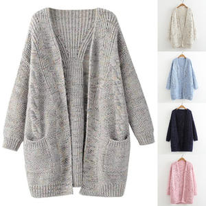 Autunno Inverno Delle Donne di Modo <span class=keywords><strong>Manica</strong></span> Lunga Allentato Cardigan di Lavoro A <span class=keywords><strong>Maglia</strong></span> Maglione - Product Image 2