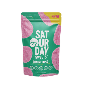 Venta al por mayor Material laminado Candy Stand Up Bag Resellable Chamoy Gummies Cremallera Mylar Bolsa <span class=keywords><strong>de</strong></span> embalaje - Product Image 2