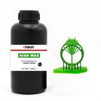 Printer DLP/LCD High Wax Hijau/Hitam untuk Resin UV yang Dapat Dicetak pada Bahan Polimer untuk Pengecoran Perhiasan 3D