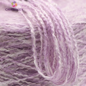 Thiết kế mới bán buôn ưa thích Chunky 3.3nm Melange Mohair sợi pha trộn <span class=keywords><strong>interlaced</strong></span> chải sợi - Product Image 3