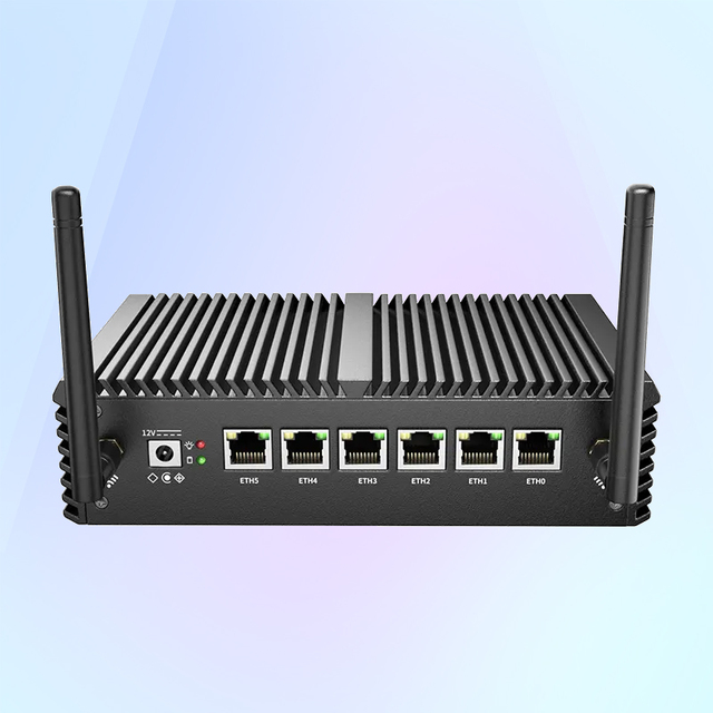 I3 7100U I5 7200U I7 7500U 6 Nics Industrial Wifi Fanless Nuc Appliances Intel I3/I5/I7 Core Mini Pc With 6Lan Ports