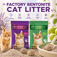 Litière pour chat en bentonite écologique de qualité supérieure, haute absorption, faible dispersion, sans poussière, contrôle des odeurs, pour l'approvisionnement des importateurs
