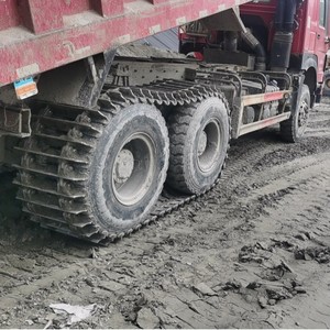 Chaînes à neige pour pneus de camions-bennes 1200-20 1100-20 en acier trempé, largeur de bande de roulement, amélioration de la performance - Product Image 3