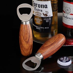 304 Stainless Steel <b>Beer</b> <b>Bottle</b> Opener Household <b>Beer</b> <b>Bottle</b> Opener Kitchen Rosewood Manual Creative <b>Bottle</b> Opener - Product Image 1
