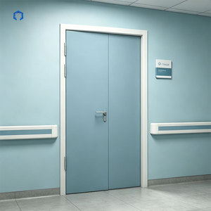 <span class=keywords><strong>Porte</strong></span> de salle blanche anti-poussière à surface plane en acier inoxydable, hermétique, à charnière simple, pour chambre de patient, couloir d'hôpital - Product Image 2