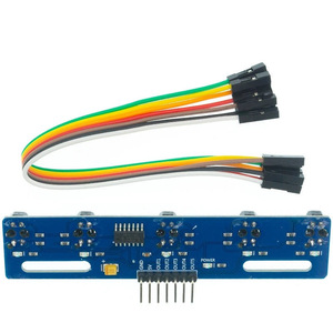 Module de capteur de suivi de ligne à 5 canaux Tcrt5000l infrarouge pour la robotique et les projets électroniques DIY - Product Image 2