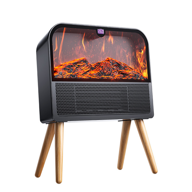 2000W PTC Ceramic Electric Heater Fan Doublepow Mini Desktop 3 Speed Portable Electric Heater 2000W