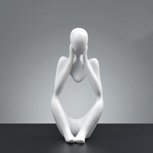 Patung dekorasi rumah kerajinan Resin, dekorasi karakter abstrak Mini Modern untuk ruang tamu pola unik - Product Image 1