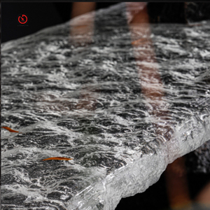 โต๊ะรับประทานอาหารคริสตัลแพลทินัมใสไม่เรียบดีไซน์พิเศษทันสมัยสำหรับร้านอาหารสำนักงานโรงแรม - Product Image 4