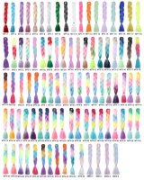 Cheveux synthétiques mélangés en gros pour tresses, 24 pouces, 100g, fibres résistantes à la chaleur, doux et lisses, extensions de cheveux pour tresses au crochet