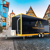 Salon de toilettage pour animaux de compagnie mobile de luxe multifonctionnel avec autocollant personnalisé entièrement équipé en acier inoxydable certifié CE
