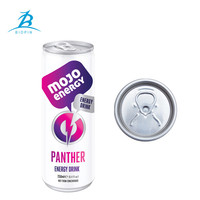 Canette mince en aluminium de 250ml en gros de qualité alimentaire 8.5oz Bière Soda Coca Energy Beverage Can