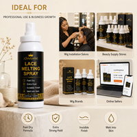 Spray Fixateur de Dentelle OEM pour Perruques, Séchage Rapide, Tenue Forte, Fournisseur en Gros Marque Privée