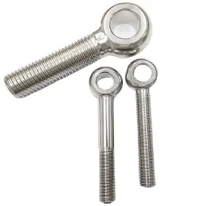 Hot Sale DIN 444 SS316 Stainless Steel Eye Bolt Lifting Point Precision Forged Swing Bolt Mechanical Fastener