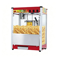 Machine à Popcorn Commerciale Électrique à Plateau Plat pour Bar à Snacks et Cinéma