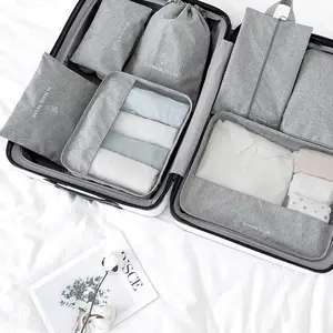 Мода 6 в 1 путешествия Органайзер сумка в комплекте Легкий Багаж для путешествия Органайзер сумки 6 шт. Упаковка Кубики набор дорожных сумок