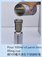 Petite machine de remplissage d'aérosols pneumatique manuelle avec PLC et moteur pour applications chimiques, haute productivité, économie d'énergie