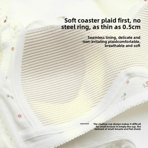 <span class=keywords><strong>Reggiseno</strong></span> Push-Up Giapponese in Cotone, <span class=keywords><strong>Senza</strong></span> <span class=keywords><strong>Ferretto</strong></span>, Copertura Completa, Sottile, per Donne e Ragazze, con Motivo Floreale - Product Image 3