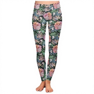 Créez vos propres leggings personnalisés imprimés en gros, 92 % polyester, 8 % élasthanne, décontractés, respirants, taille mi-haute, avec coutures - Product Image 3