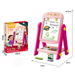 Pizarra de Doble Cara con Letras, Números, Símbolos Matemáticos y Animales de Dibujos Animados, Regalo para Niños - Product Image 4