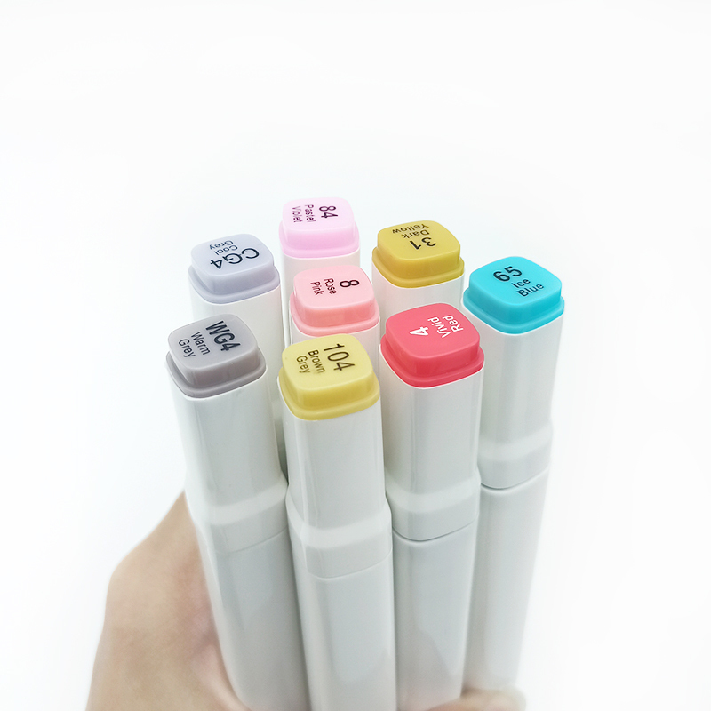 Multicolor Brush Tip Marker Pens Set