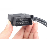 Cable OBD Obd2 de 16 pines a encendedor de cigarrillos en ángulo recto de 1M
