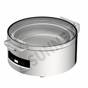 Bain-marie électrique rectangulaire de luxe Sunnex New Lido Series 6.8L pour la restauration, les hôtels et les restaurants - Product Image 2