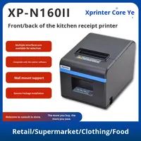 Meilleure vente Xprinter XP-N160II Imprimante thermique automatique de reçus pour cuisine à emporter, caisse enregistreuse, coupe-papier automatique, interface USB 80 mm, Chine