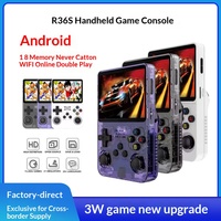 Nouvelle console de jeu portable R36S transfrontalière, système Android, portable, rétro, nostalgique, arcade, avec logo imprimé, en vente chaude