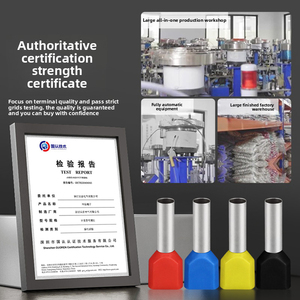 Hampool Brass Cable Cord End thiết bị đầu cuối bootlace cách điện uốn ferrule thiết bị đầu cuối kết nối - Product Image 6