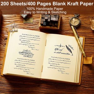 <span class=keywords><strong>Carnet</strong></span> <span class=keywords><strong>de</strong></span> croquis A5 en cuir véritable gaufré, couverture rigide, vierge, pour <span class=keywords><strong>voyage</strong></span>, avec papier kraft rechargeable – Vente en gros - Product Image 5