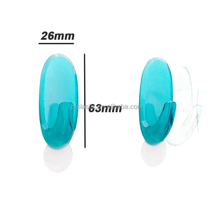 Hot bán nhà máy giá trong suốt tường móc mạnh mẽ tự dính móc áo có thể tháo rời - Product Image 1