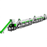 Ligne de lavage automatique de flocons de bouteilles PET, broyeur, déshydrateur, sécheuse, recyclage du plastique