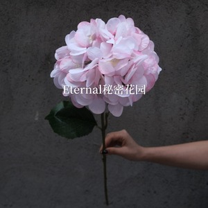 ดอกไฮเดรนเยียประดิษฐ์สีฟ้า ขนาด 65 ซม. ผ้าไหม สำหรับตกแต่งงานแต่งงานและบ้าน - Product Image 5
