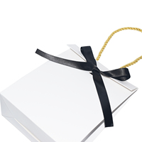 Caja de Papel Lista para Enviar, Embalaje Plegable, Cartón para Venta al por Menor, Embalaje Blanco, Caja de Cartón con Cierre de Velcro para Regalos