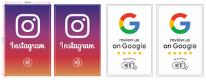 Étiquette de carte en PVC personnalisée NTAG213 NFC RFID pour <span class=keywords><strong>Google</strong></span> TikTok Review Social Media Business Membership Card Payment QR Bar Code - Product Image 4