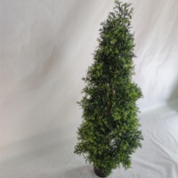 Arbre topiaire artificiel en cèdre de 4 pieds, arbre de plantes de pin de cyprès d'intérieur extérieur pour la décoration