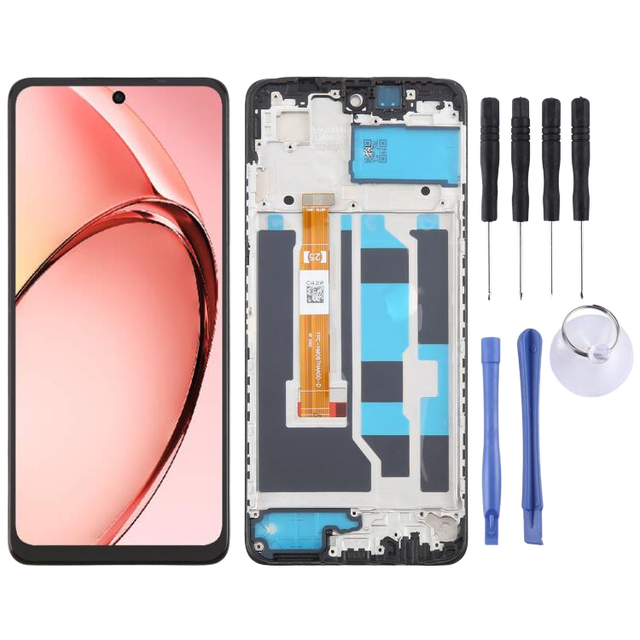 For OPPO A3x 4G CPH2641 OEM LCD Screen Digitizer Full Assembly with Frame