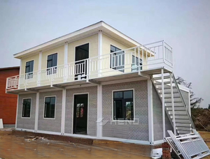 Immeuble de bureaux à deux étages, maisons modulaires en conteneurs plats de 20 pieds personnalisées - Product Image 5