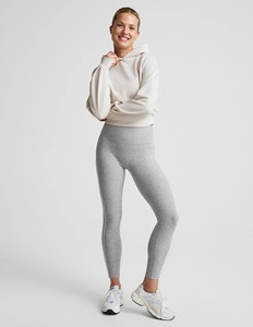 Conjunto Deportivo de Leggings de Cintura Alta y Top Corto, Textura Única Reciclada, Compresión en 4 Direcciones, Transpirable, Color Sólido - Product Image 3