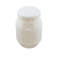 Fûts, seaux et barils en plastique de qualité alimentaire avec couvercles, recyclables, capacité 25L, hermétiques, cylindriques, pour stockage du lait et fermentation