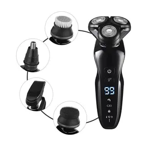 2024 New 3D electric shaver intelligent digital display full body wash rechargeable multi-function shaver