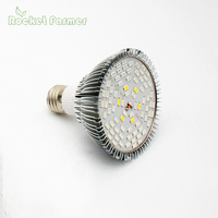 Ampoule LED de culture pour plantes à spectre complet UV IR 108LED 15W E27 en aluminium Par30 à haut PPFD pour semis et fleurs