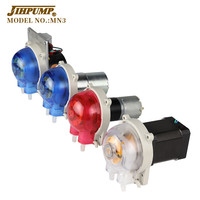 Pompe péristaltique micro-mini JIHPUMP 640 ml/min 12V 24V avec tube de qualité alimentaire pour la dosage de liquides, de sirops et d'alcool
