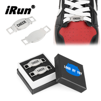 IRun – baskets en métal personnalisées dubres, Logo gravé, breloque en dentelle de chaussure, en alliage de Zinc, étiquette de lacet professionnelle, serrure en dentelle de chaussure