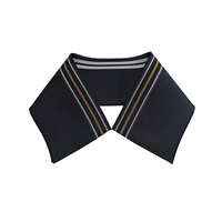 Collets et poignets en maille plate jacquard 1x1 écologiques en Spandex/Coton pour accessoires de polo DIY, épaisseur anti-boulochage
