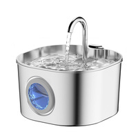 Bebedero Inteligente para Mascotas de Acero Inoxidable de Gran Capacidad con Circulación Automática de Agua para Perros y Gatos