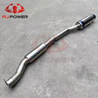 Kit Knalpot Titanium Single Exit Cat-Back untuk Nissan Z33 350Z VQ35DE VQ35HR TB6090-NS04A ZIV ZIV