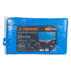 Truper 1 Unité 5X5 Mètres Bâche Polyéthylène Renforcé Gris 180g-m2 - Product Image 2