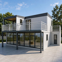 Maison Conteneur Légère Préfabriquée en Acier, Villa au Design Moderne, Économe en Énergie, Appartement Durable